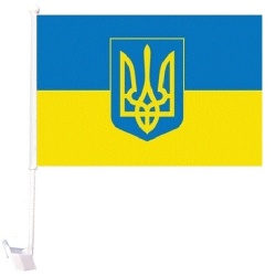 car flag Ukraine