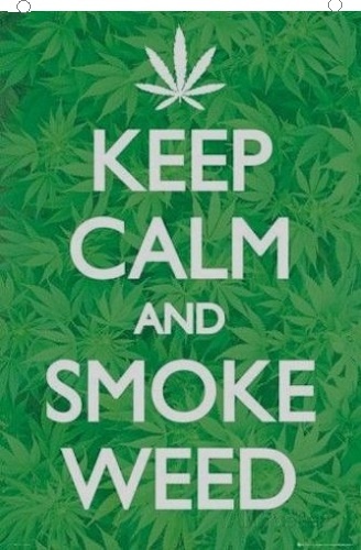 Flag 3x5Ft - keep calm and smoke weed