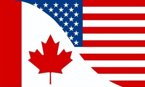 Flag Canada/USA friendship 3x5Ft