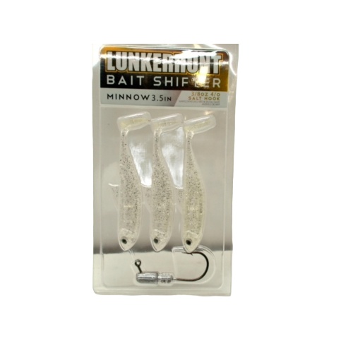 Bait Shifter Minnow 3.5 3/8oz. Ice 3pk. Lunkerhunt