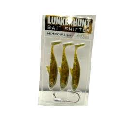 Bait Shifter Minnow 3.5 Watermelon Red 3pk. Lunkerhunt"