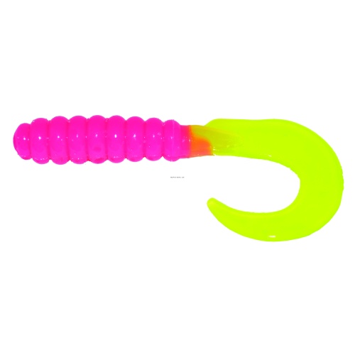 Curl Tail Grub Bublegum/Chart Tail 3 10 per pack