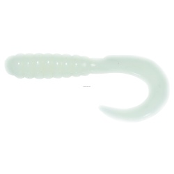 Curl Tail Grub White 3 10 per pack"