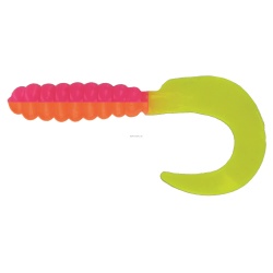 Curl Tail Grub, Orange/Pink/Chart 3 10 per pack"