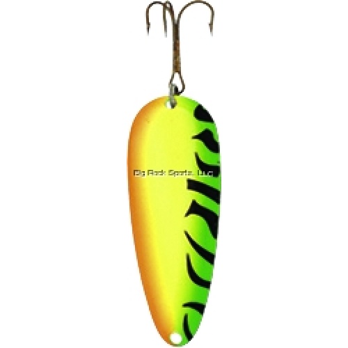 Devil Bait Spoon- 2.5, 2/5oz, Fire Tiger Lucky Strike X-B1400-07