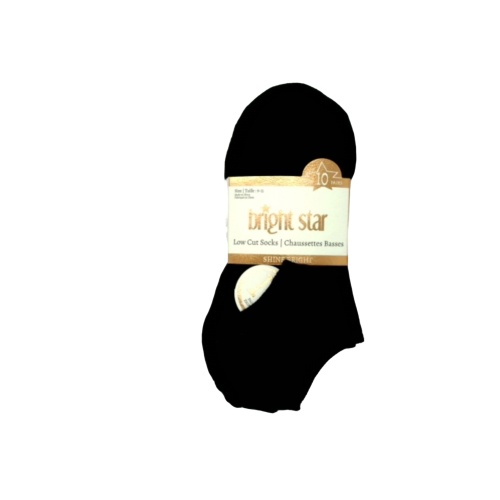 Socks Women's Low Cut 10pk. Black Bright Star