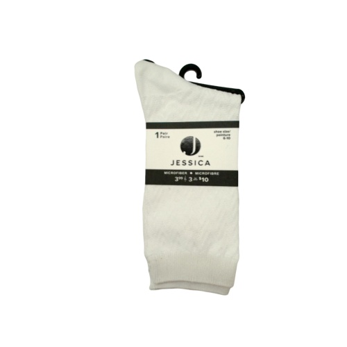 Women's Jessica Socks White Microfiber (or 3/$4.99)