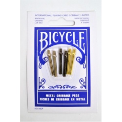 Cribbage Pegs Metal 6pk. Bicycle