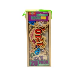 Magna Fun Wooden Magnetic Numbers 20pk T.s. Shure