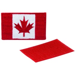 Canadian Flag Patch - Red 3.25x2 Inch 8.25x5cm