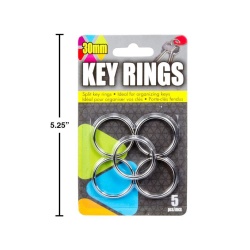 Metal key rings 5 pc 30mm