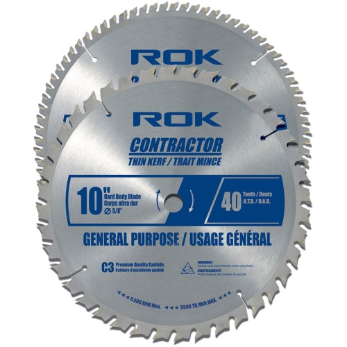 Saw Blade 2Pk 10 10x40 and 10x80break up