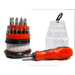 Screwdriver set 30+1 pc precision in carry case