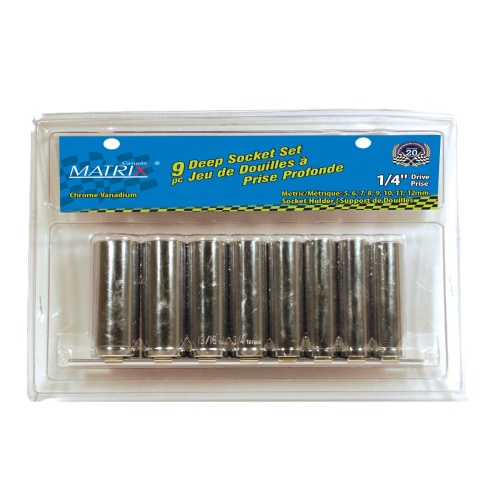 9pc 3/8 Deep Socket Set Metric
