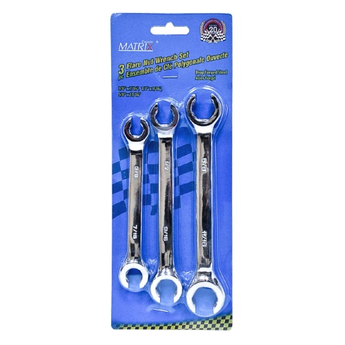 Flare Wrench Set Metric 3 Pc