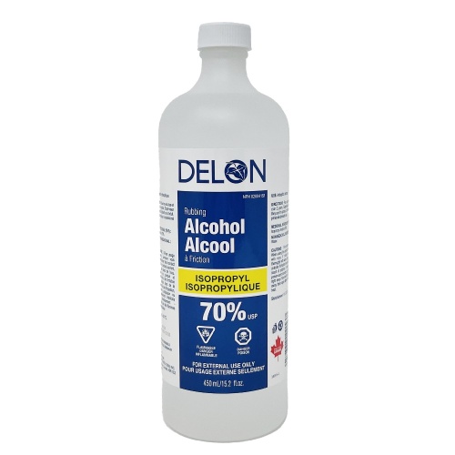 Rubbing Alcohol 70% 450ml/12 Delon