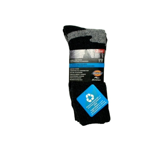 Socks Men's 2pk. 4 Seasons Cushioned Crew Black Dickies