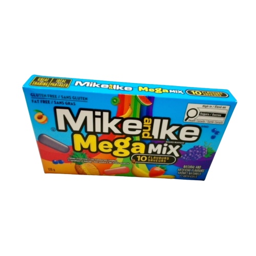 Mike And Ike Mega Mix 10 Flavours 120g.
