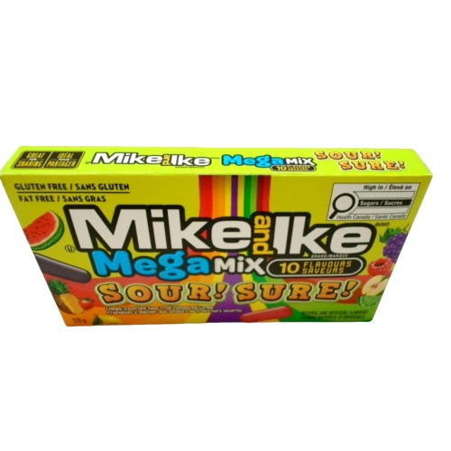 Mike And Ike Mega Sour Mix Candy 120g.