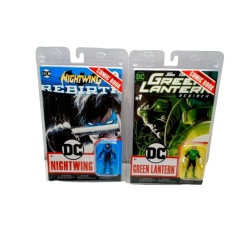 Comic Book w/3 Figure Nightwing Or Green Lantern"
