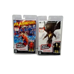 Comic Book w/3 Figure The Flash Or Black Adam"