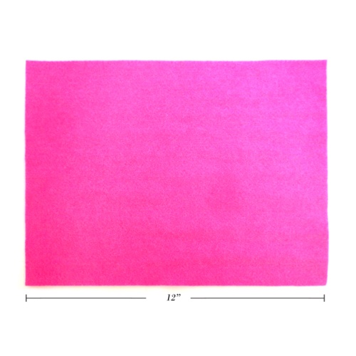 Acrylic Felt Sheet 9x12 Pink