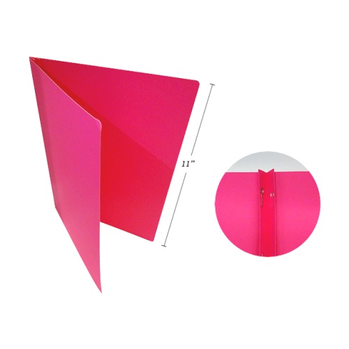 3 PRONG REPORT COVERS LETTER SIZE, PINK