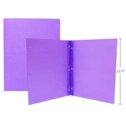 3 PRONG REPORT COVERS LETTER SIZE, PURPLE