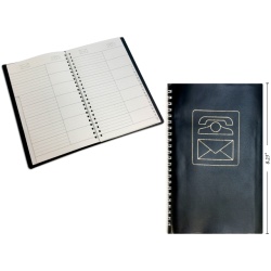 ADDRESS BOOK 5.5X8.5/48 SHEETS BLACK COVER"