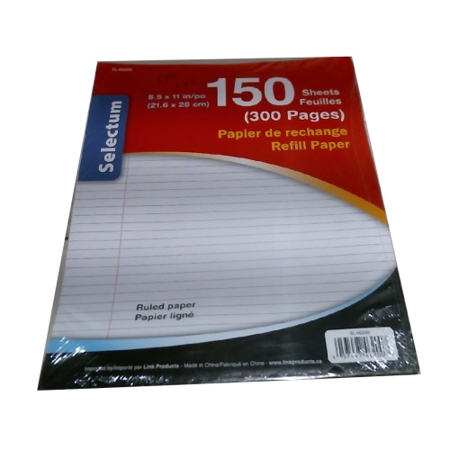 Refill Paper 150 Sheet Ruled