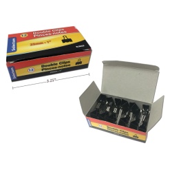 DOUBLE CLIPS 25MM 1 (1415)  BOX OF 12."