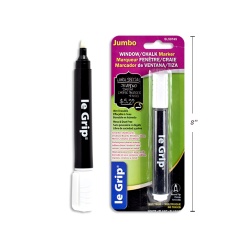 MARKER JUMBO WINDOW/CHALK WHITE 13.6X1.7CM BULLET POINT