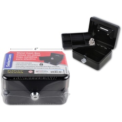 Small Metal Cash Boxes Appr. 6x4.7x15" with key"