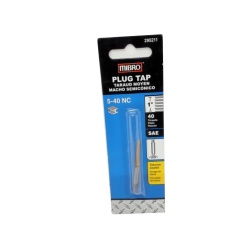 Plug Tap 5-40 NC 1 40 Threads SAE Titanium Coated Mibro"