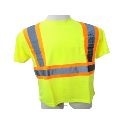 High Viz Safety T-Shirt Fluorescent Yellow XL Bedrok