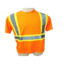 High Viz Safety T-Shirt Orange Medium Bedrok