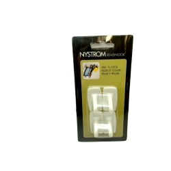 Peel N Stick Ready Hook 4pk. White Nystrom