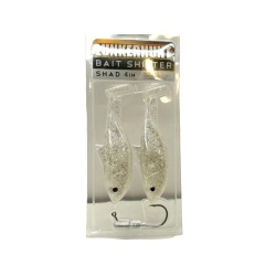 Bait Shifter Shad 4 3/8oz. Ice 2pk. Lunkerhunt"