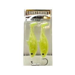Bait Shifter Shad 4 3/8oz. Nitro Glow 2pk. Lunkerhunt"