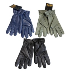 Ladies' Lamb Skin Gloves Black/Navy/Green