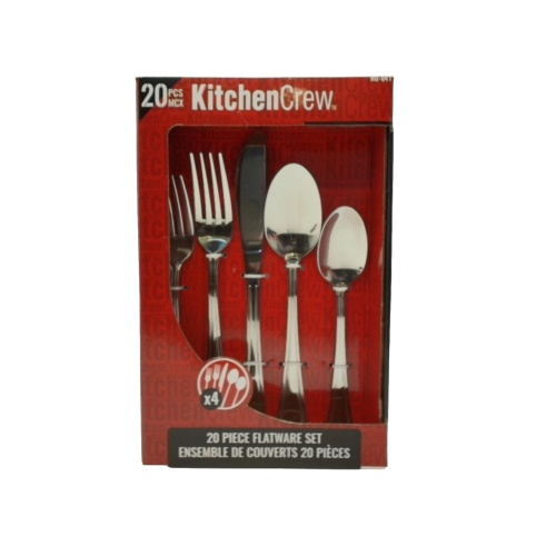 20pc. Flatware Set Kitchen Crew