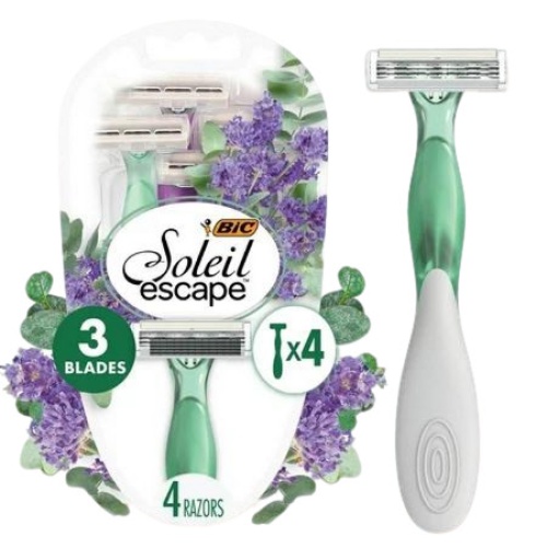 Bic Soleil Escape Women S Disposable Razors 3 Blades Lavender & Eucalyptus 4