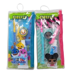 Kids Dental Kit 3 Pc Assorted Designs Firefly