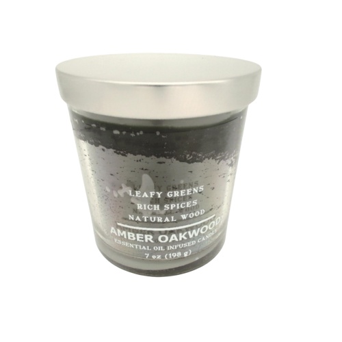 Jar Candle 7oz. Amber Oakwood