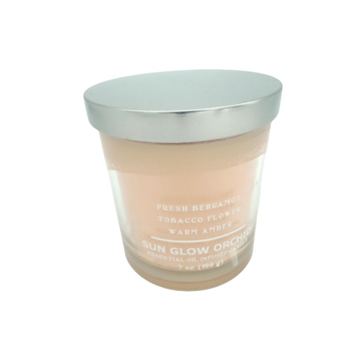 Jar Candle 7oz. Sun Glow Orchid Essential Oil Infused