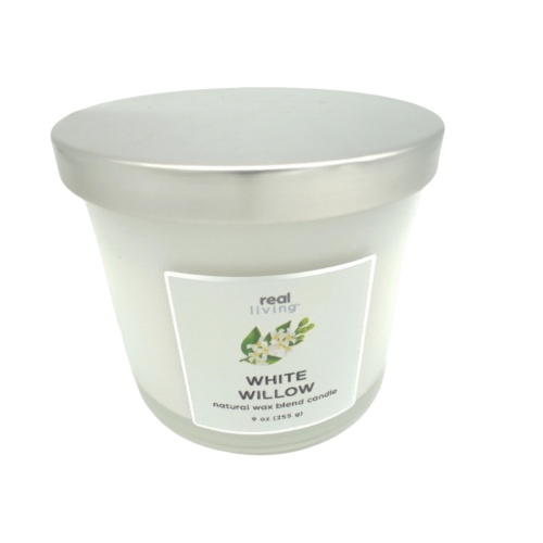 Jar Candle 9oz. White Willow Real Living