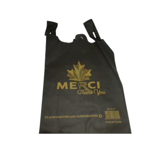 Reusable Shopping Bag Black Merci Thank You