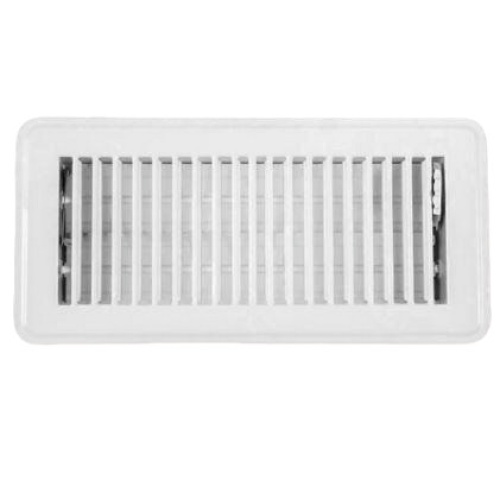 Floor Register Steel 4 x 10in White