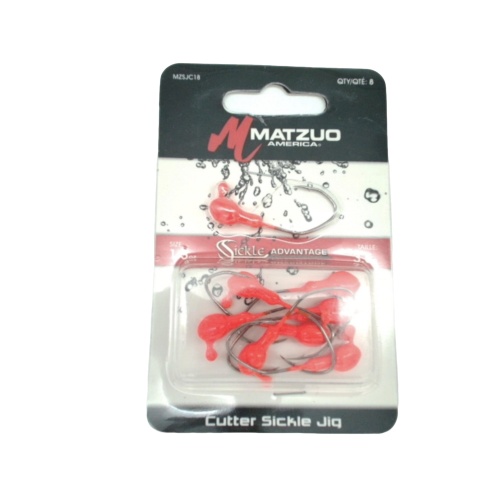 Cutter Sickle Jig 1/8oz. 8pk. Matzuo America