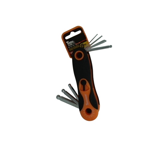 Folding Hex Key Set Metric 8Pc Tooltech